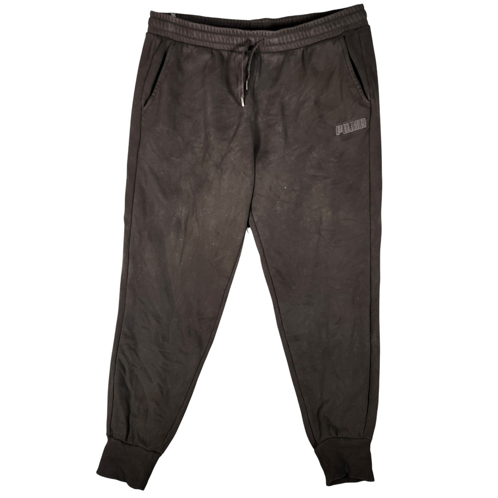 Puma‎ Sweatpants Mens XXL Black Excellent Fleece Lined Joggers 671689-01